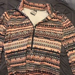 Nike pattern half zip